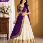 Ladies lehenga semi tussar