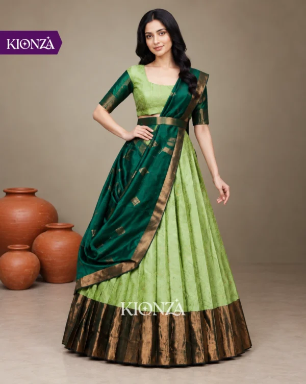 Ladies lehenga semi tussar