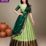 Ladies lehenga semi tussar