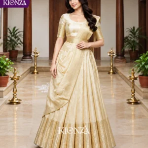 Ladies lehenga semi tussar