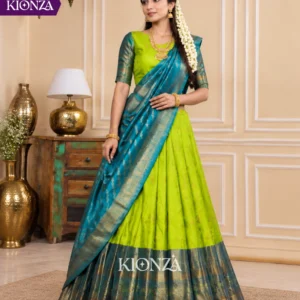 ladies lehenga semi tussar