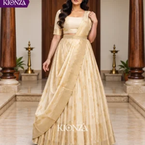 Ladies lehenga semi tussar