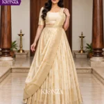 Ladies lehenga semi tussar