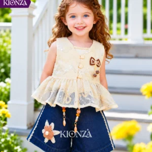 Girls Western Denim Set