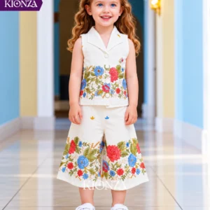 Girls Western Capri Set White