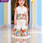 Girls Western Capri Set White