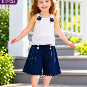 Girls Western Denim Set