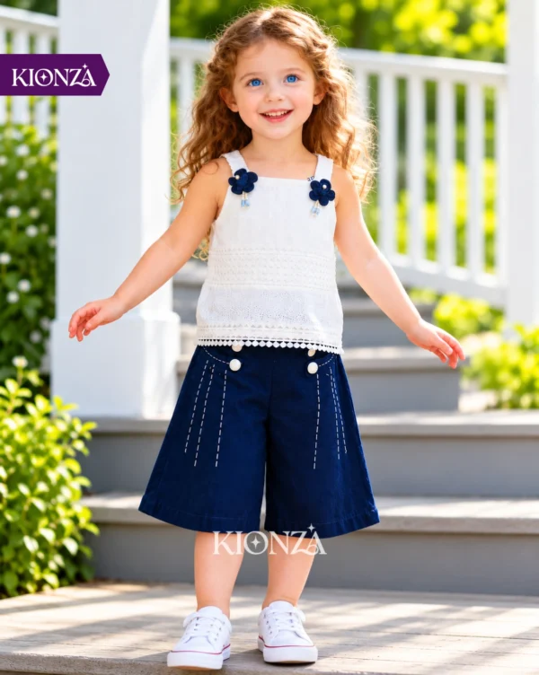 Girls Western Denim Set
