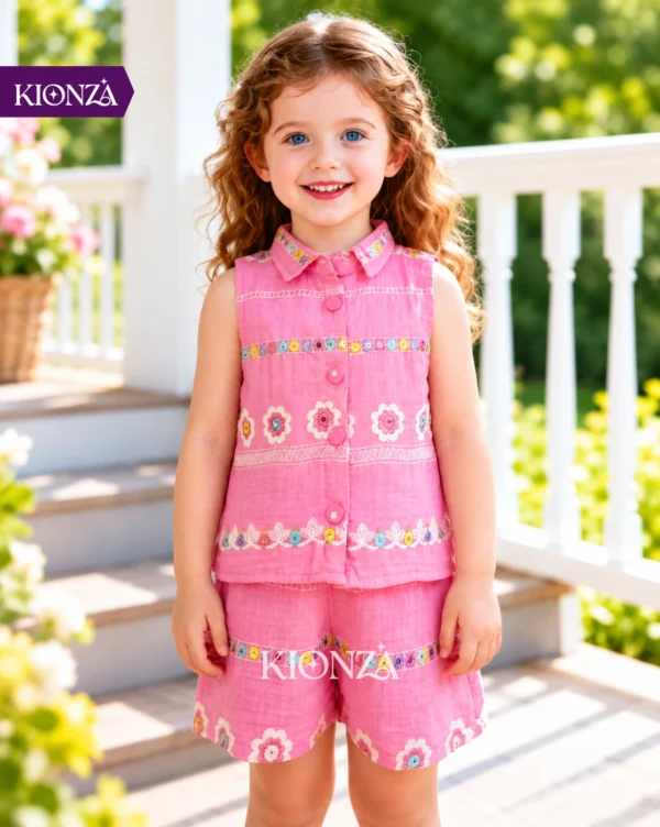 Girls Western Denim Set