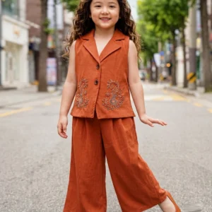 Girls Western Palazzo Set