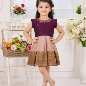 Girls Silk Frock