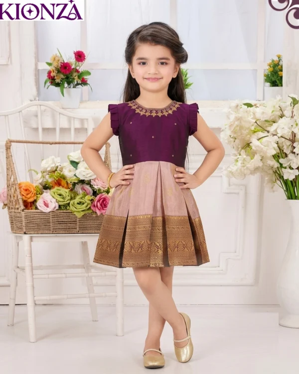 Girls Silk Frock