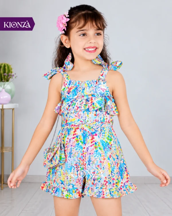 Girls Western Jeans Set